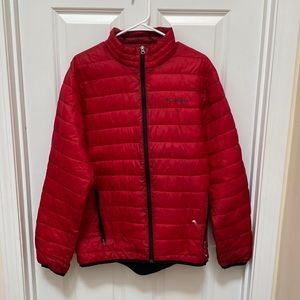 Mens Medium, Columbia Puffer Jacket, Red